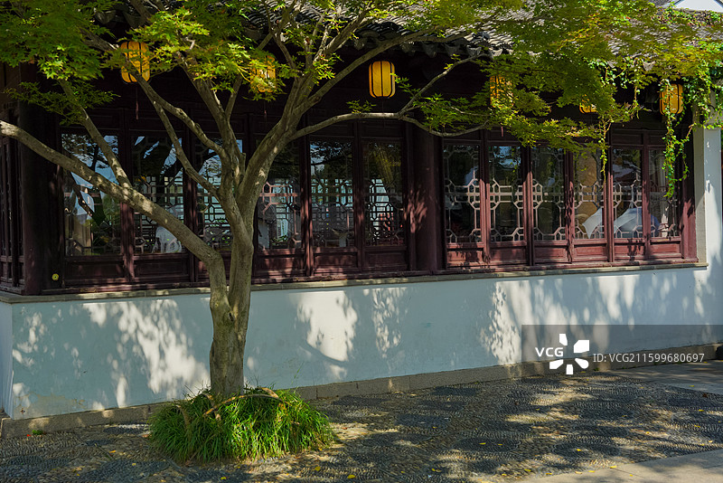 苏州，枫桥旅游景区，建筑之美！图片素材