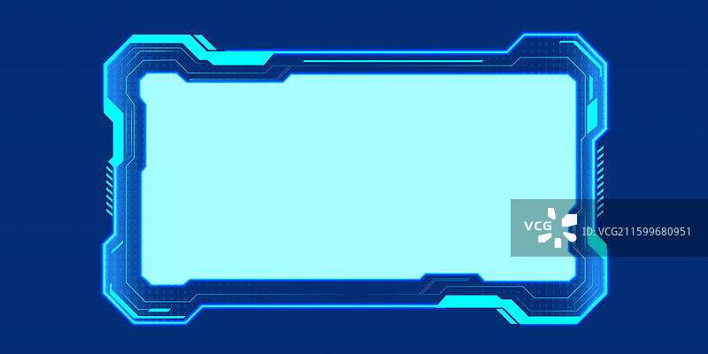 智能科技边框矢量插图图片素材