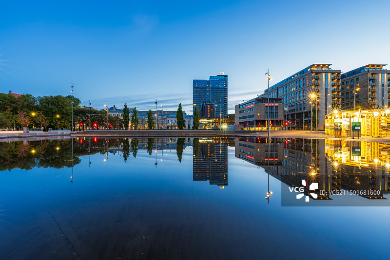 北欧，奥斯陆Oslo，克里斯蒂安·弗雷德里克广场Christian Frederiks plass图片素材