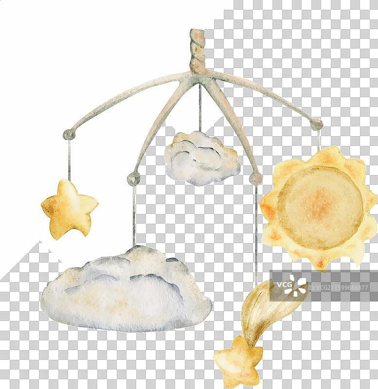 水彩手绘的手机设计，充满魔幻感图片素材