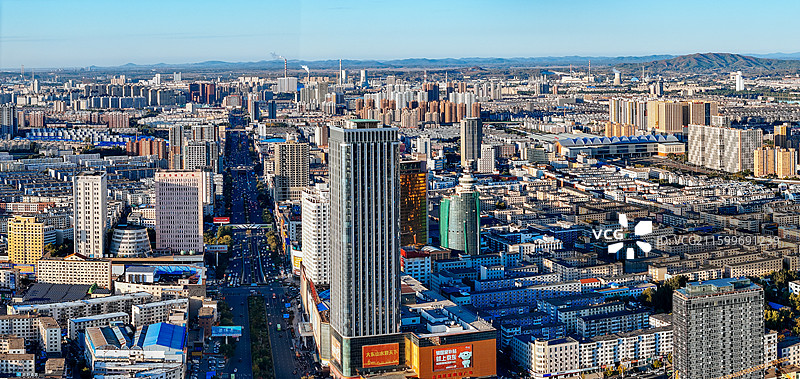 吉林市 丰满区 江南公园 松花江 江城广场 航拍图片素材