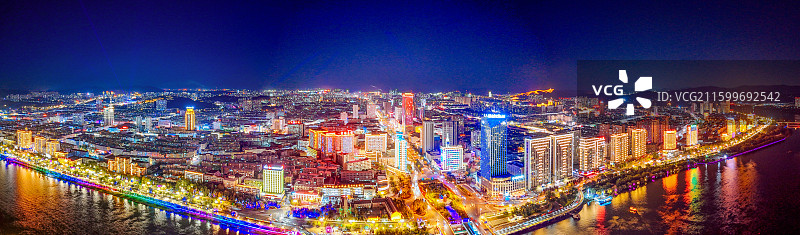 吉林市 丰满区 江南公园 松花江 江城广场 航拍图片素材