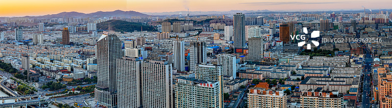 吉林市 丰满区 江南公园 松花江 江城广场 航拍图片素材