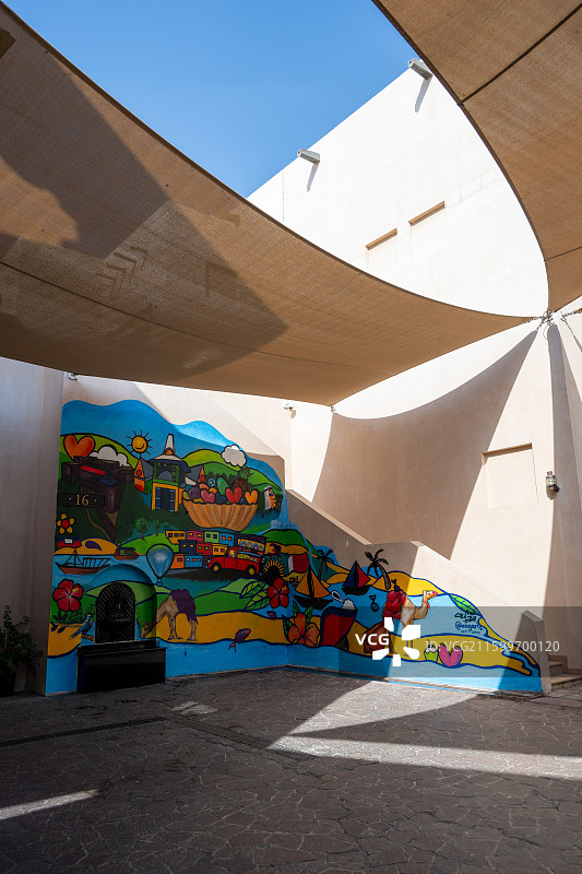 卡塔尔首都多哈晨曦图片素材