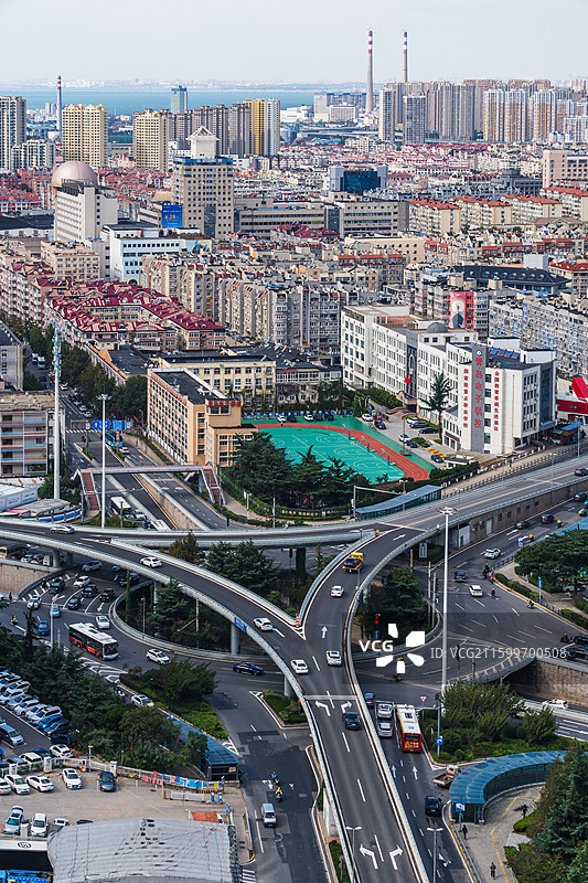 青岛海信立交桥图片素材