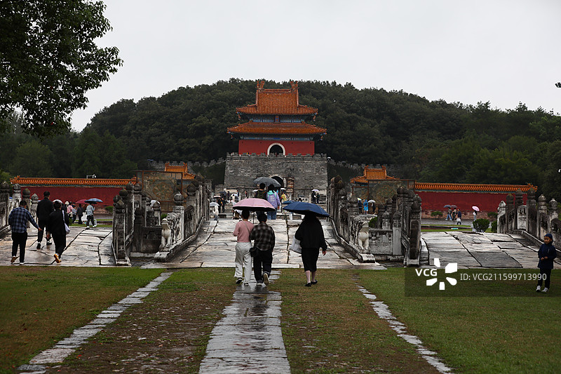 湖北-荆门-钟祥-明显陵图片素材
