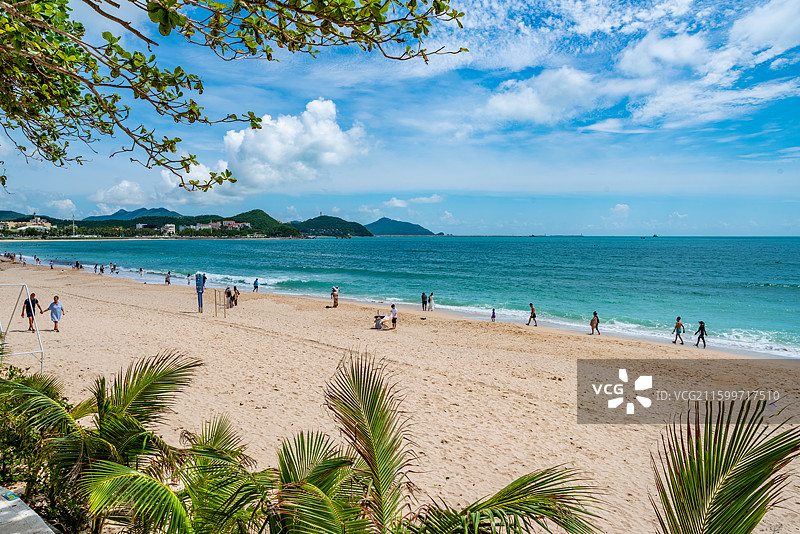 三亚大东海海滩图片素材