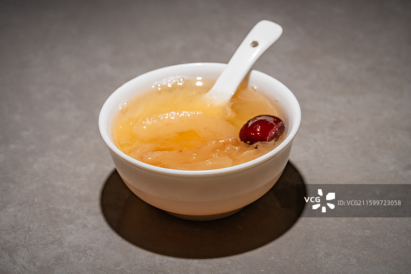 雪梨银耳汤 特写 美食图片素材