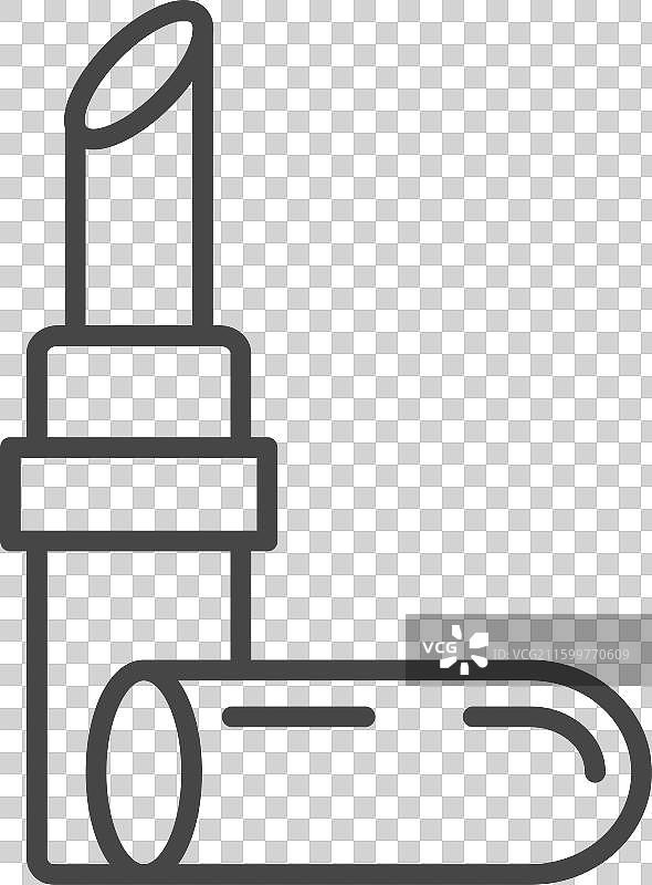 化妆品和美容线性图形图标图片素材