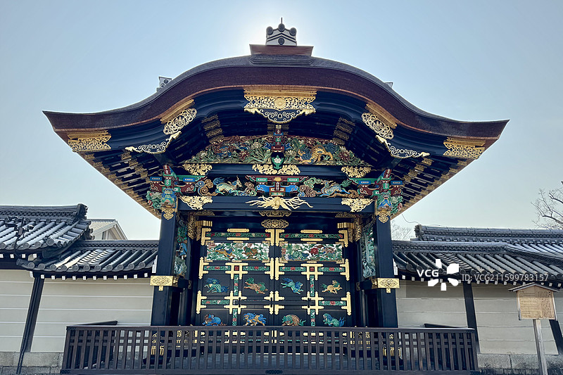 小众景点，京都西本愿寺，唐门图片素材