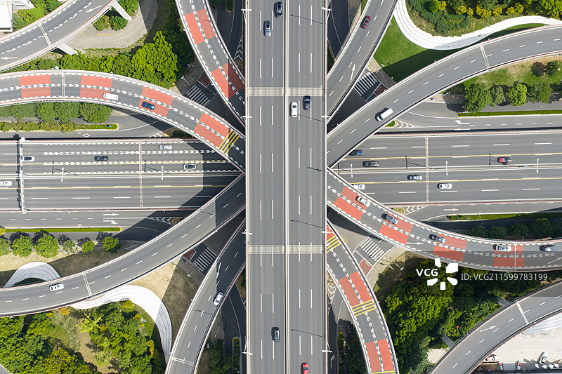 无人机航拍江苏省苏州市太湖大道立交桥建筑风光图片素材