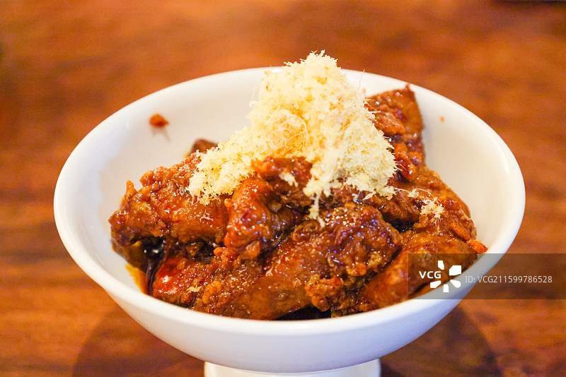 苏州特色美食虾籽藤椒拌面姜松猪肝红烧肉小笼包狮子头八宝辣酱古法菜脆皮炸紫盖大糕组图图片素材