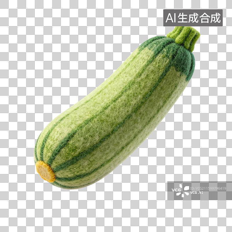 【AI数字艺术】手工毛毡西葫芦模型图片素材