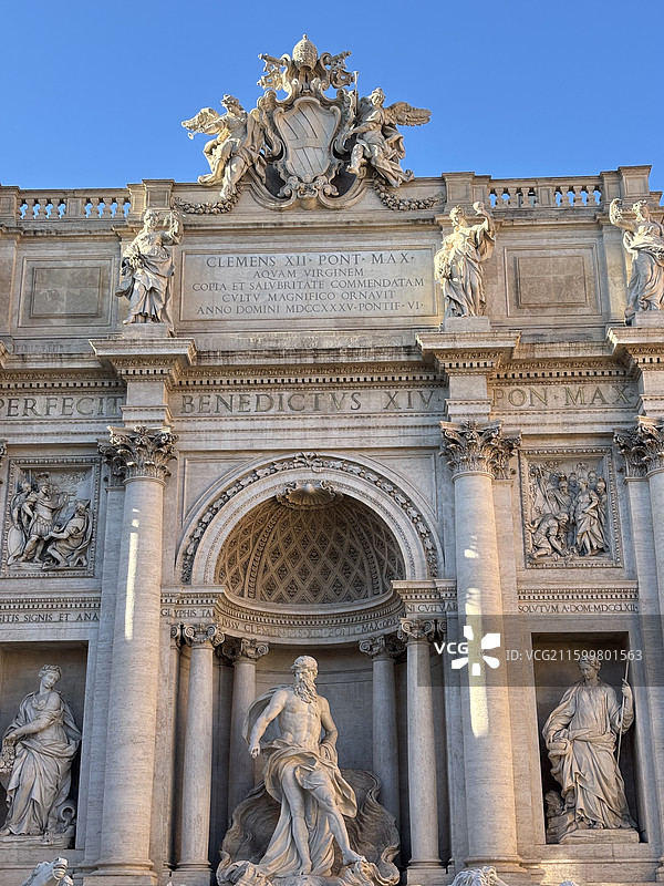 意大利 罗马 特莱维喷泉 许愿池图片素材