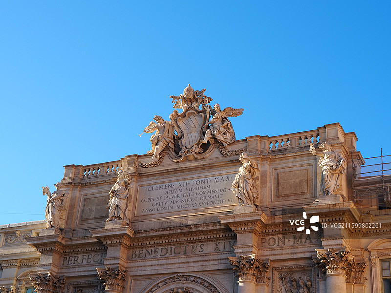 意大利 罗马 特莱维喷泉 许愿池图片素材