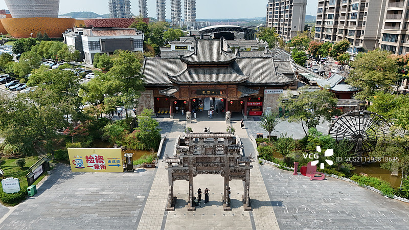 醴陵陶瓷谷航拍图片素材