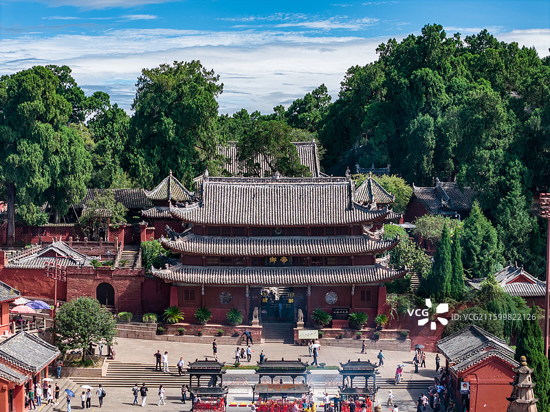四川省绵阳市梓潼县大庙山景区各种角度景观图片图片素材
