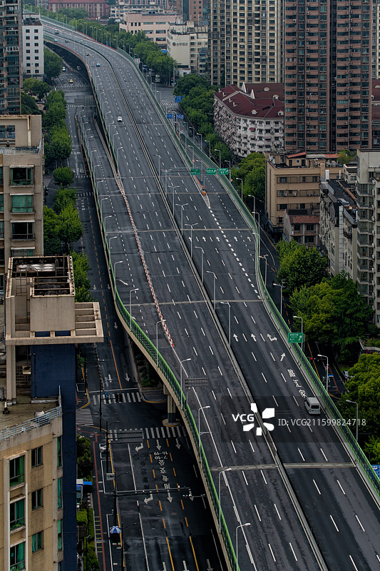 魔都南北高架图片素材