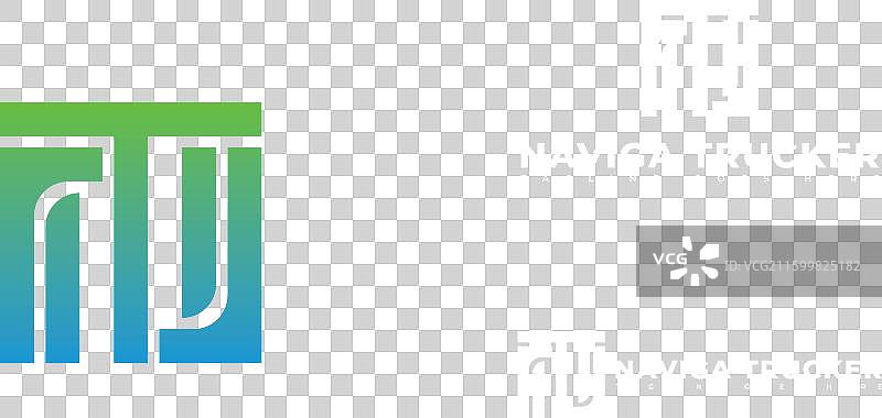 抽象方形字母 nt 或 tn图片素材