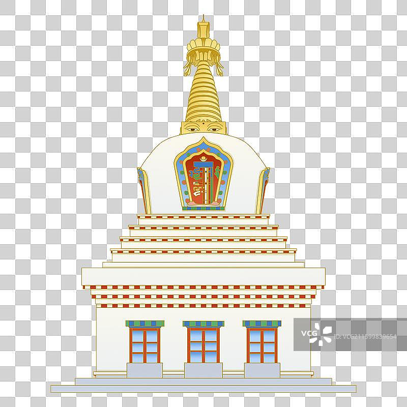 呼和浩特宝尔汗佛塔图片素材