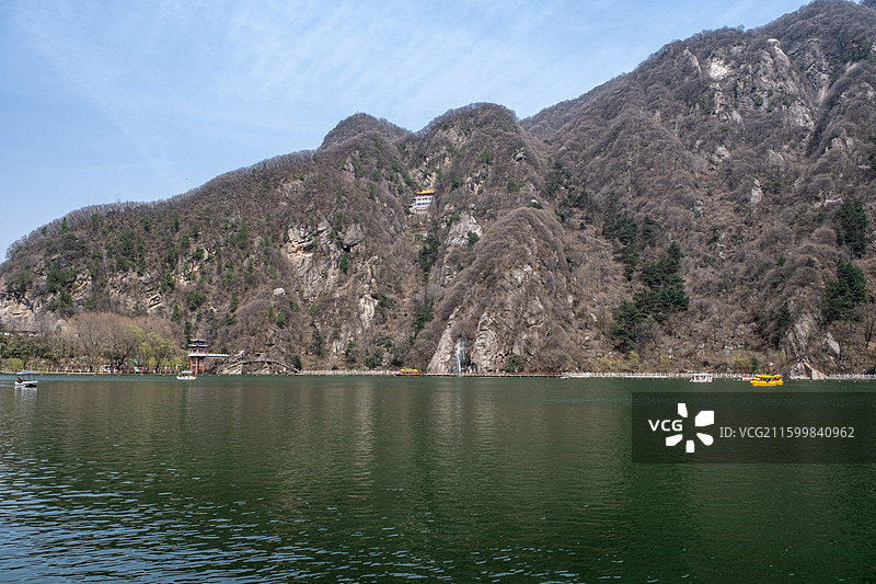西安翠华山天池风光图片素材