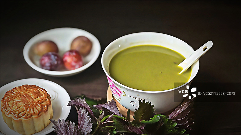 紫苏油茶图片素材