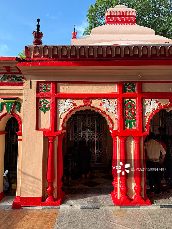 孟加拉国达卡 达克什瓦里国家印度庙 Dhakeshwari National Temple图片素材