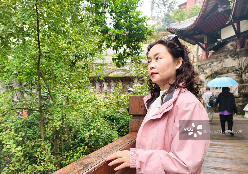 大足石刻景区人像打卡照77图片素材