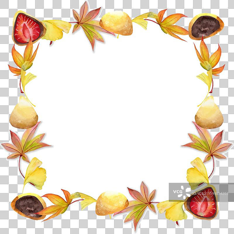 水彩手绘传统日式点心图片素材