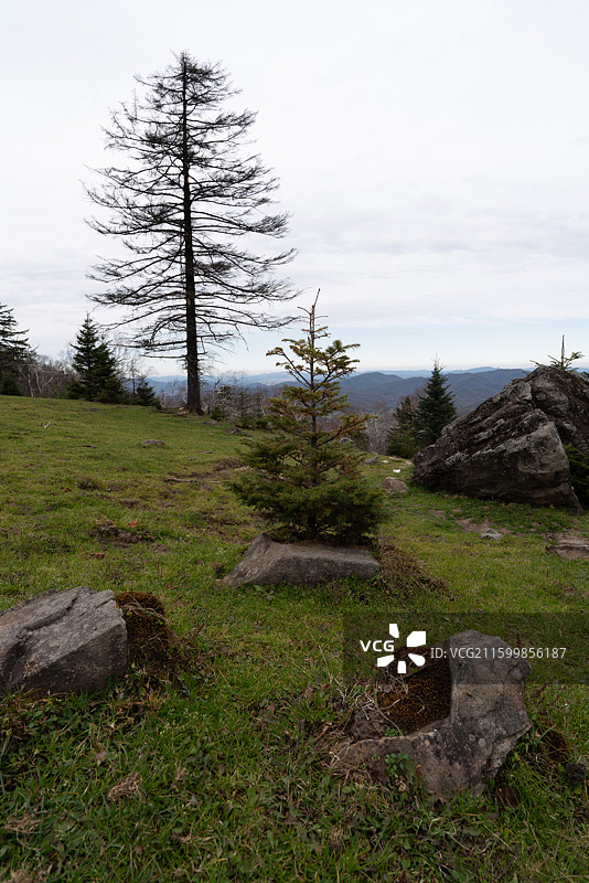 蛟河西土山秋日山峦壮丽风光图片素材