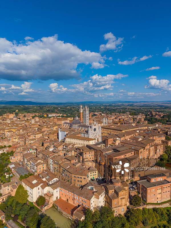 意大利锡耶纳Siena航拍图片素材