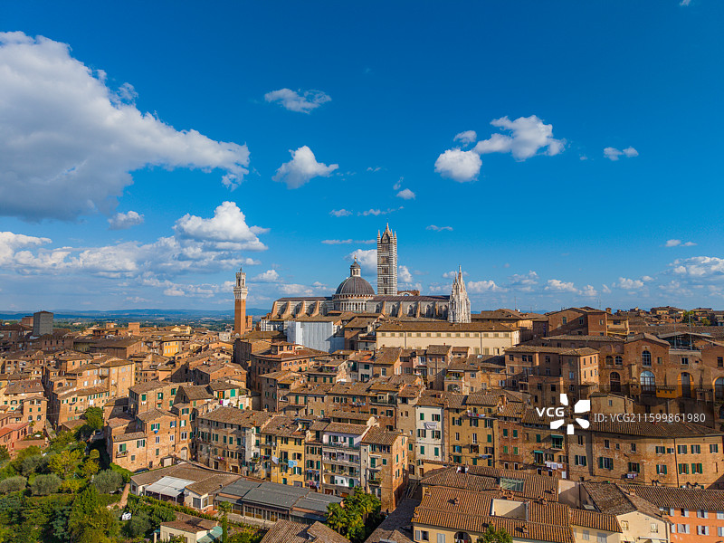 意大利锡耶纳Siena航拍图片素材