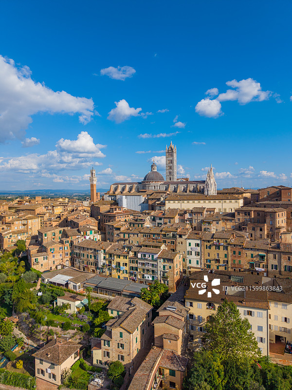 意大利锡耶纳Siena航拍图片素材