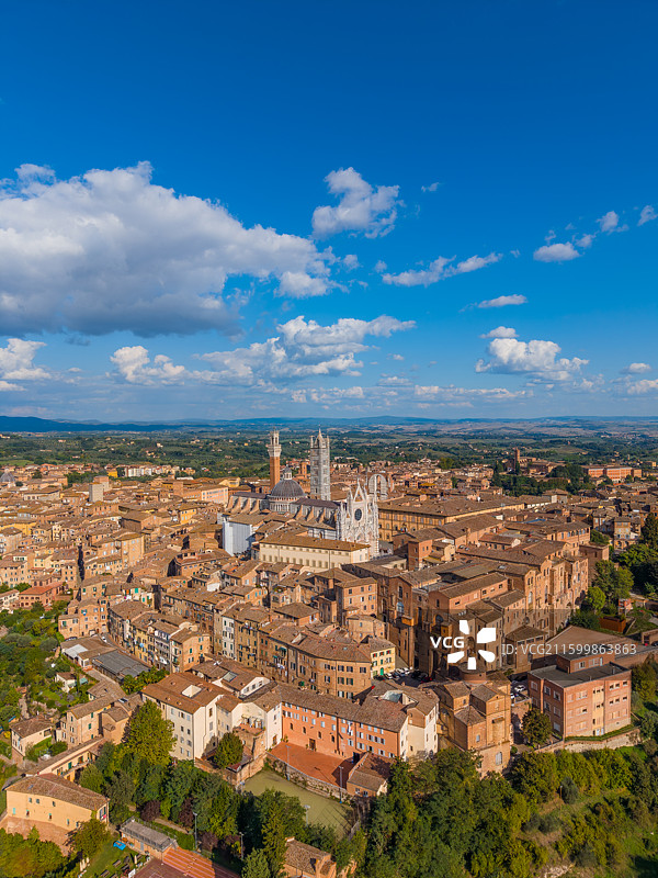 意大利锡耶纳Siena航拍图片素材