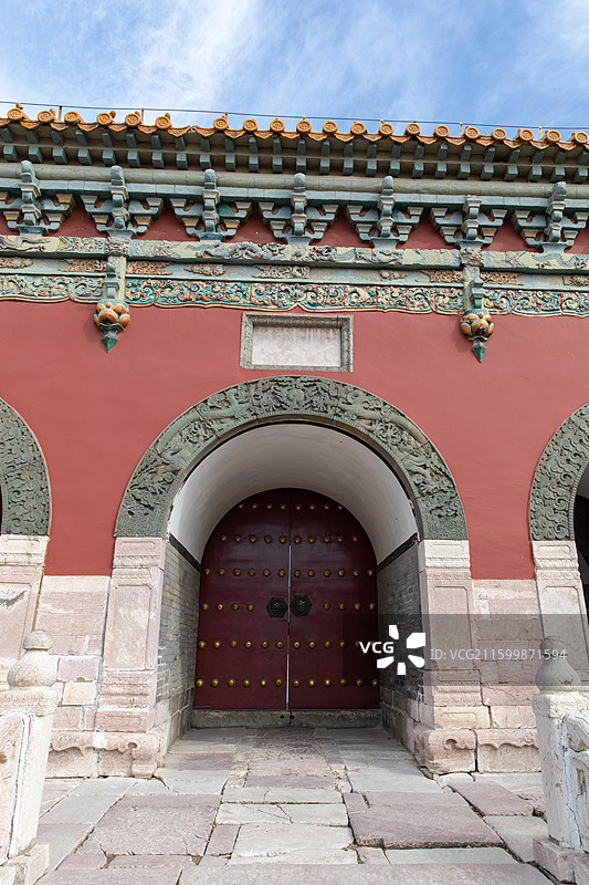 沈阳清昭陵正红门图片素材