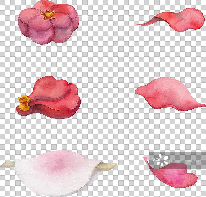 水彩手绘传统日式点心图片素材