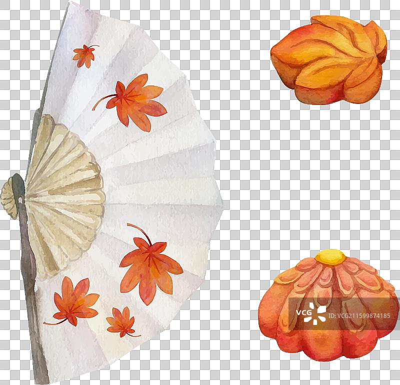 水彩手绘日式传统风格插画集图片素材