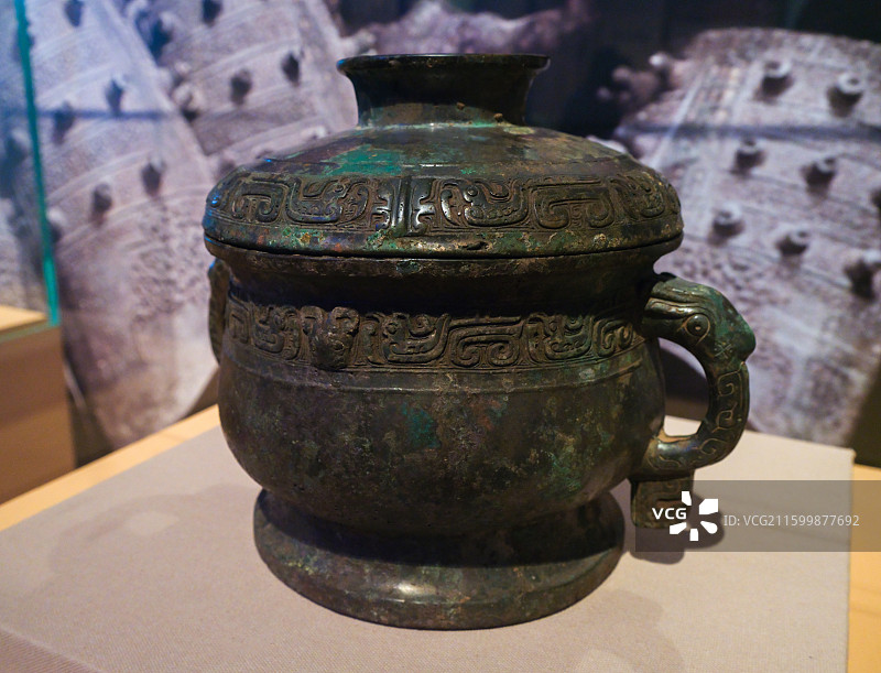 爯‌簋 西周 中国国家博物馆“中国古代饮食文化展”图片素材