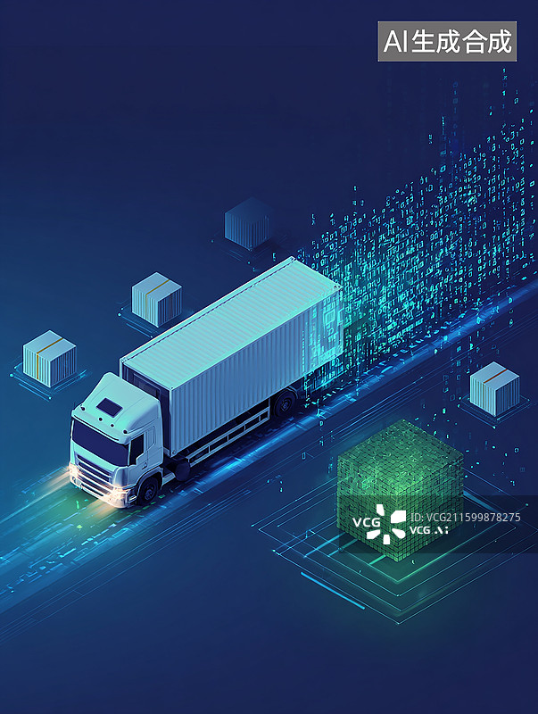 【AI数字艺术】科技感概念汽车广告背景图图片素材