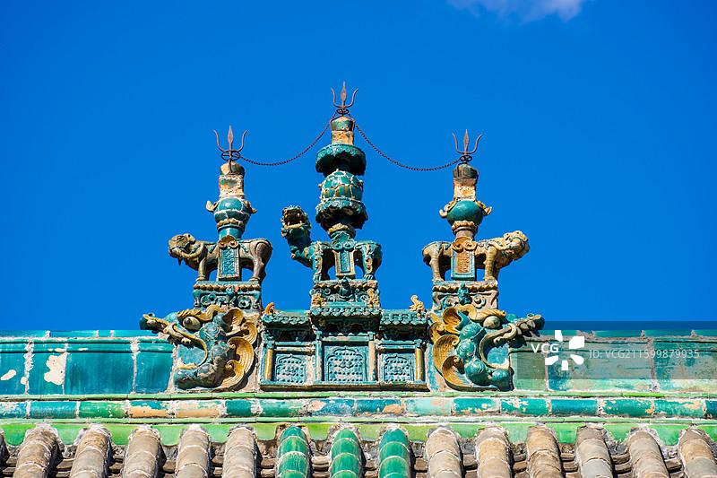 山西太原多福寺脊刹图片素材