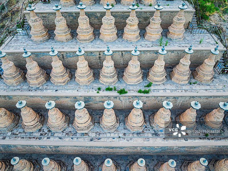 宁夏 青铜峡 一百零八塔图片素材