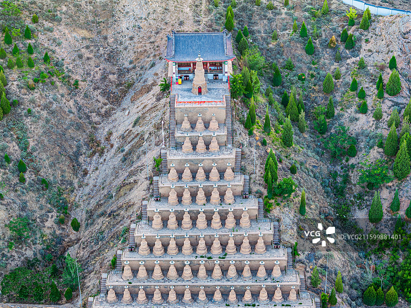 宁夏 青铜峡 一百零八塔图片素材