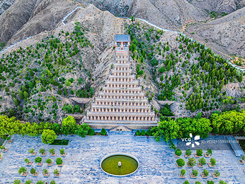 宁夏 青铜峡 一百零八塔图片素材