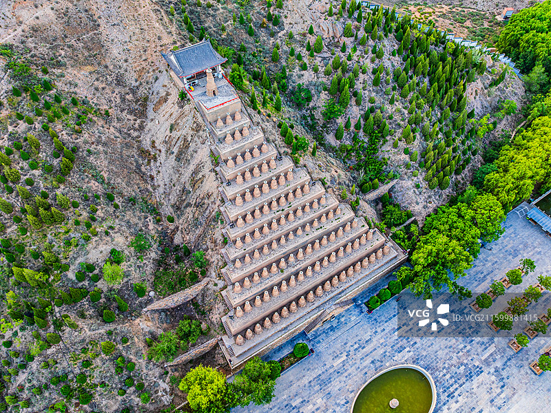 宁夏 青铜峡 一百零八塔图片素材