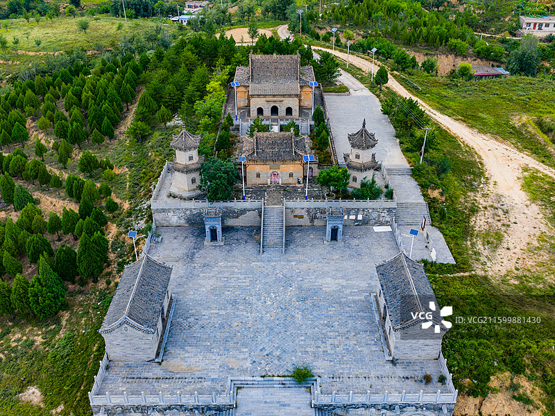 陕西 榆林 府谷县 七星庙图片素材