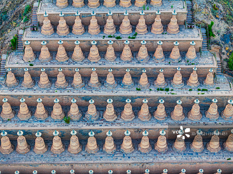 宁夏 青铜峡 一百零八塔图片素材