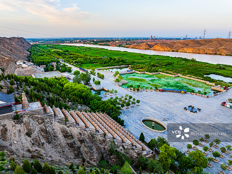 宁夏 青铜峡 一百零八塔图片素材