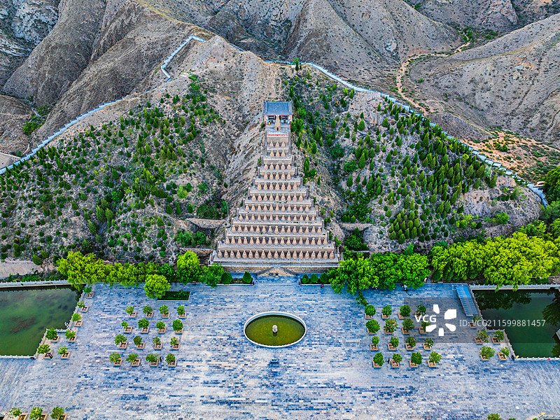 宁夏 青铜峡 一百零八塔图片素材