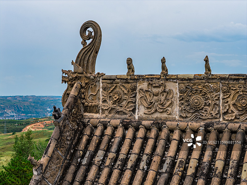 陕西 榆林 府谷县 七星庙图片素材