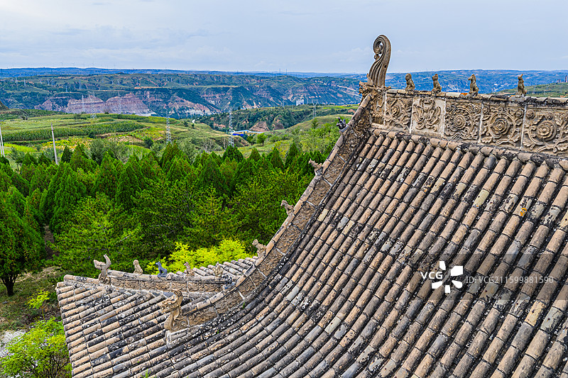 陕西 榆林 府谷县 七星庙图片素材